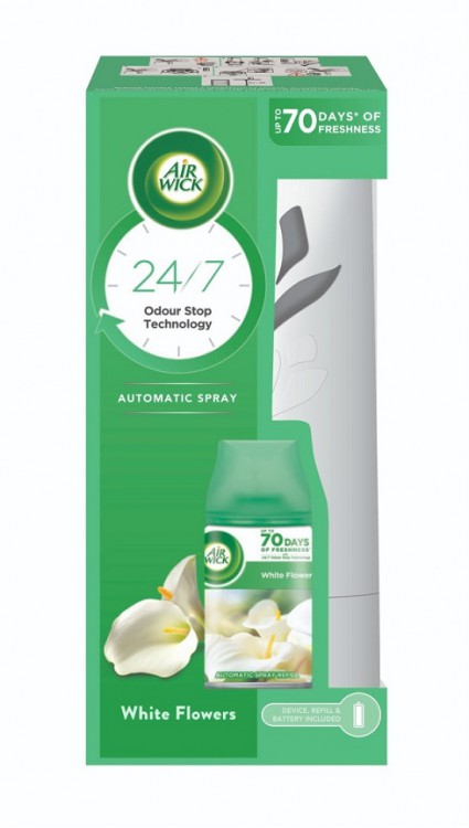 AirWick Fresh matic White flowe 250ml-ko | Čistící, dezinf.prostř., dezodoranty - Osvěžovač vzduchu - Spreje a pumpičky